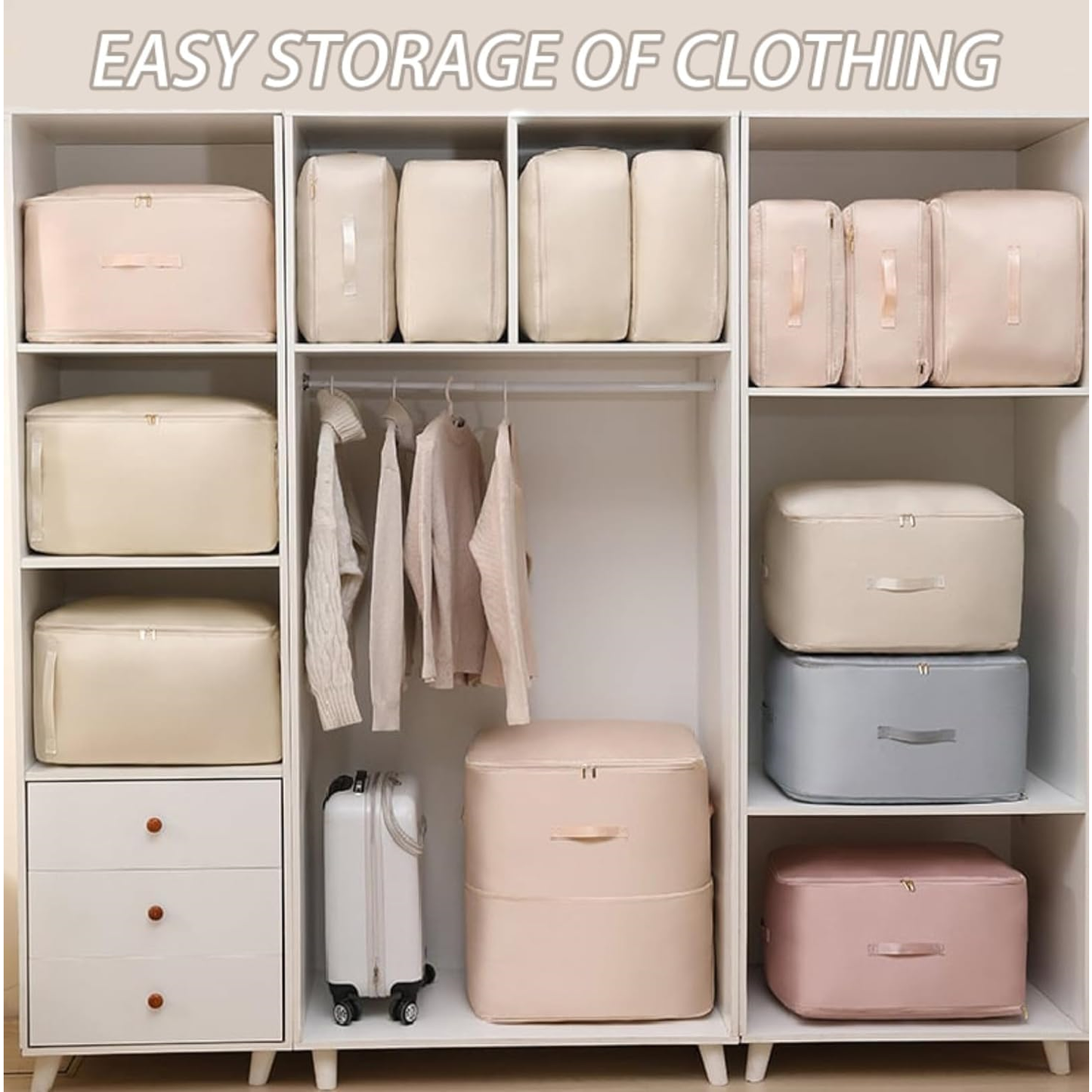 Portable Space Saving Self Compression Organizer