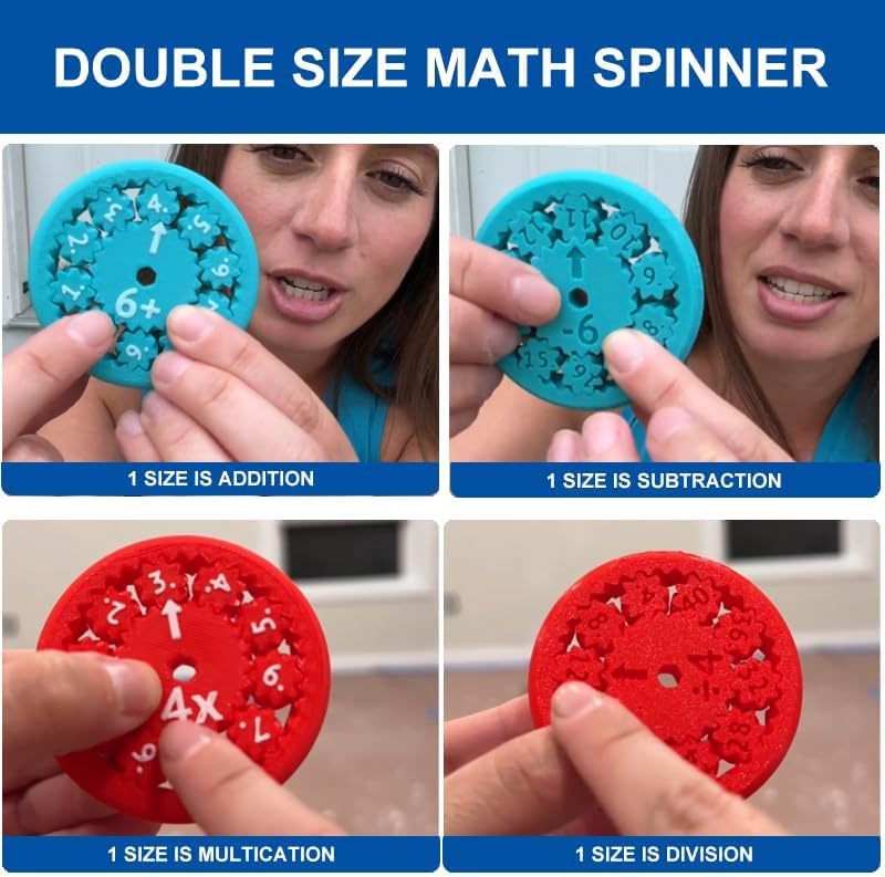 Math Fidget Spinner ( Pack Of 4 )