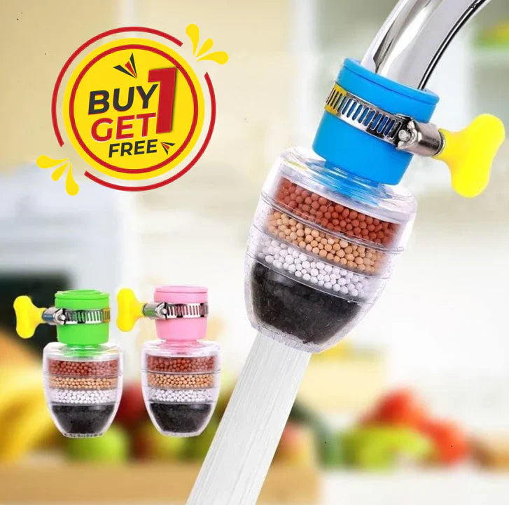 Carbon Clean™ - Charcoal Activated Water Faucet Filter 💧 (Buy 1 Get 1 Free)