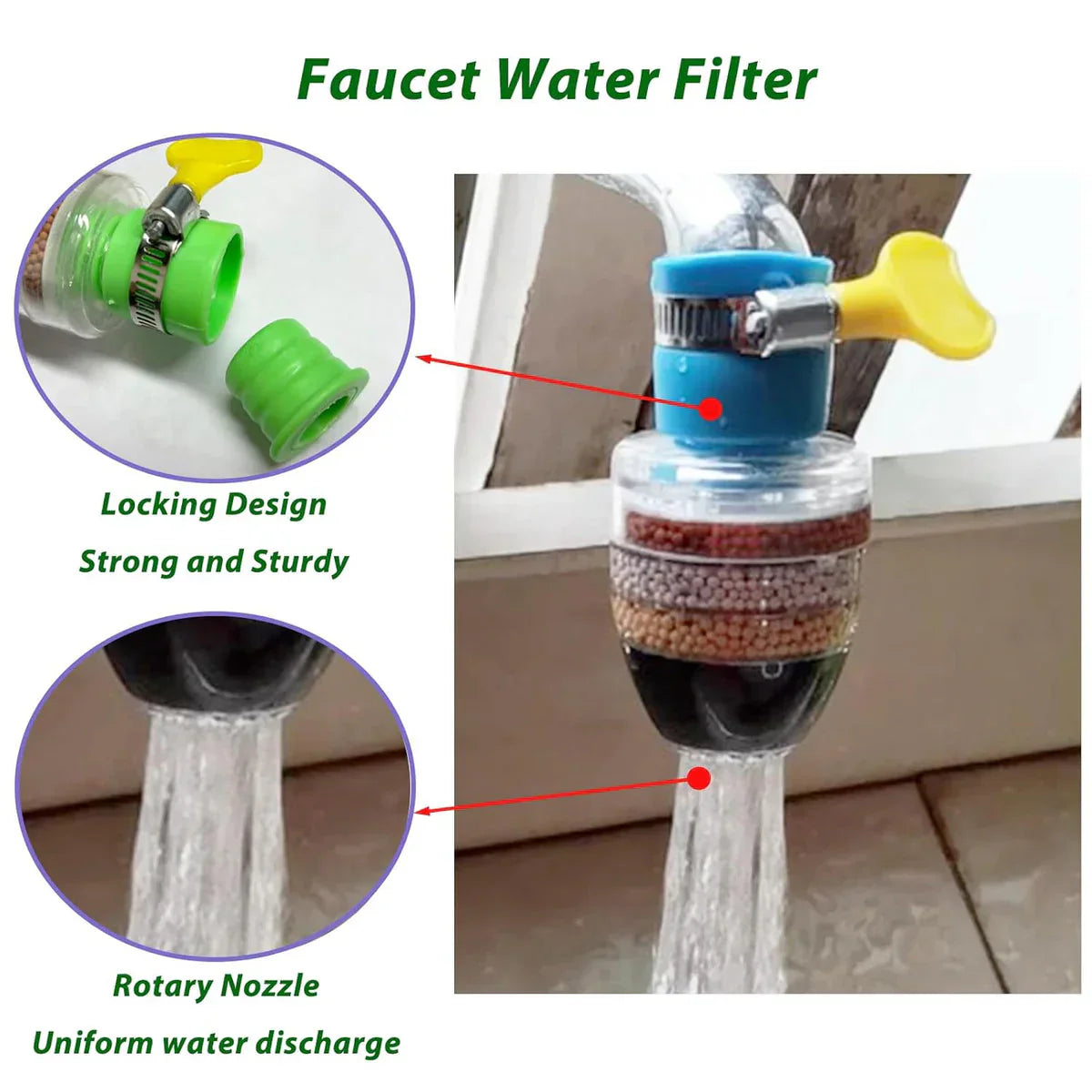 Carbon Clean™ - Charcoal Activated Water Faucet Filter 💧 (Buy 1 Get 1 Free)