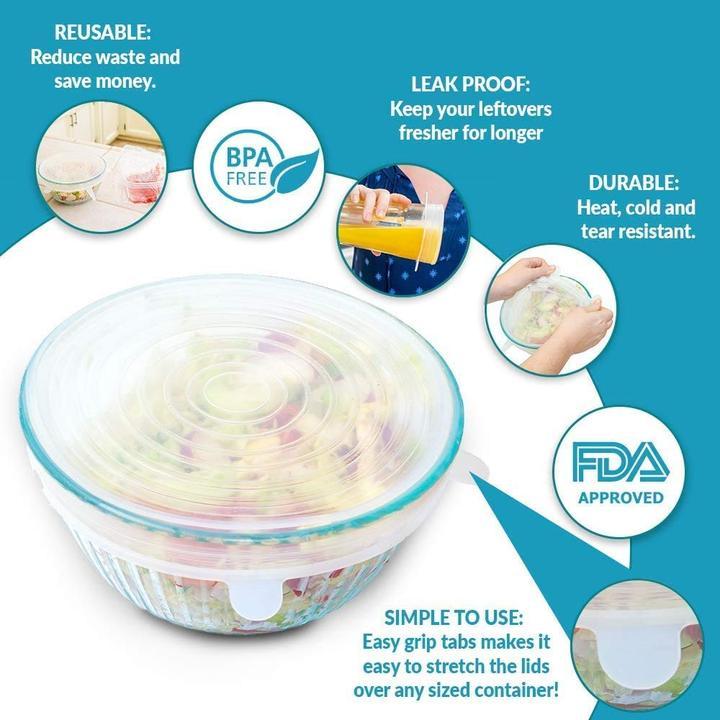 Multipurpose Silicone Lid - Reusable & Microwave Safe