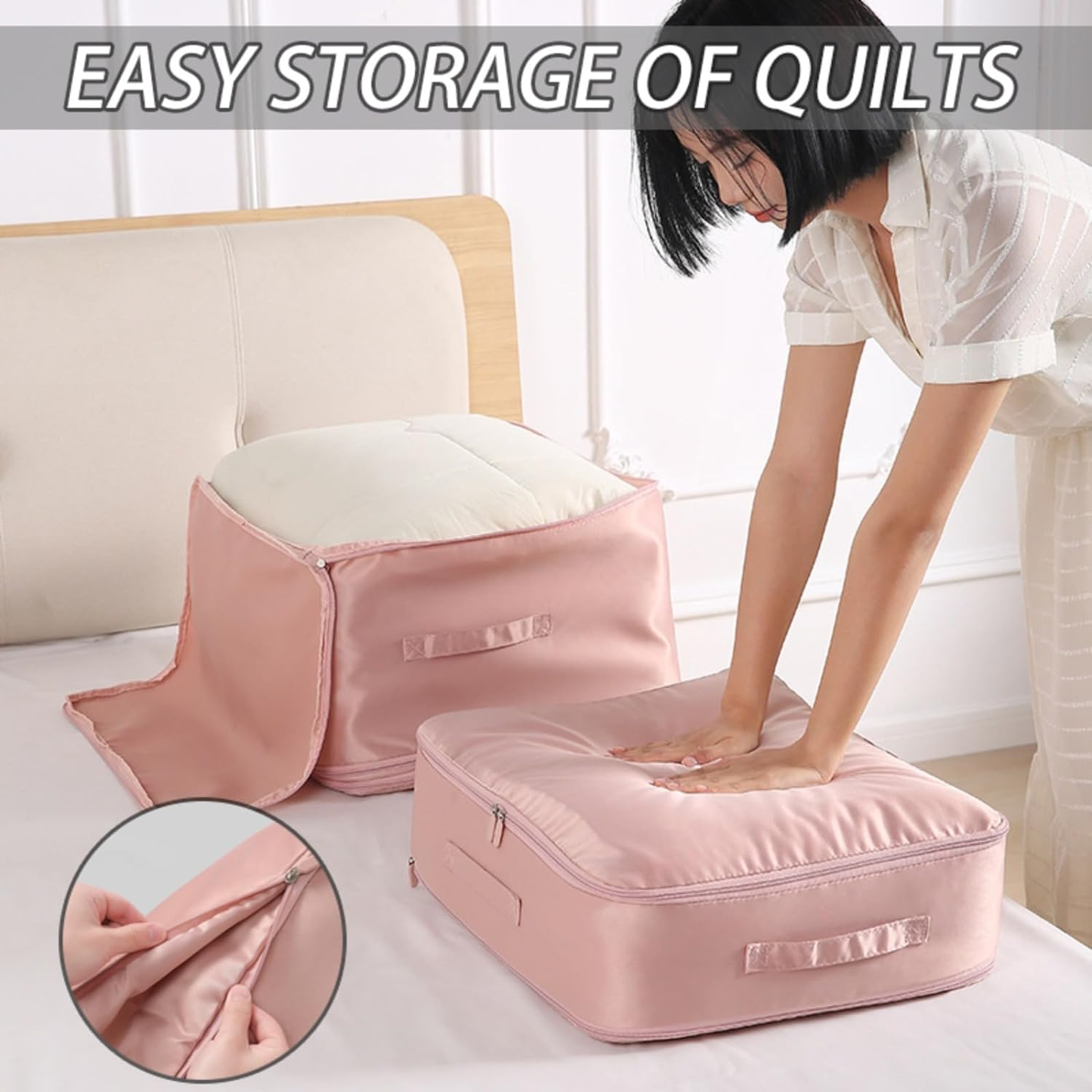 Portable Space Saving Self Compression Organizer